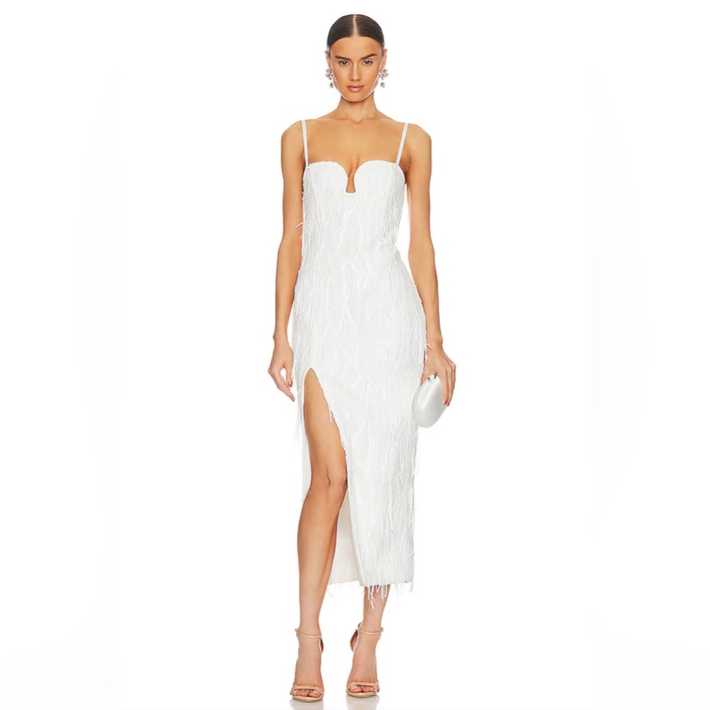 Elliatt White Midi Dress
